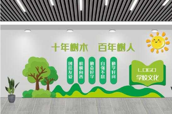 校園文化墻設(shè)計(jì)，不同的場(chǎng)合有不同的風(fēng)格